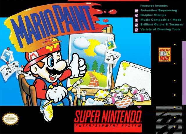 Caratula de Mario Paint (Europa) para Super Nintendo