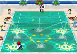 Pantallazo de Mario Power Tennis para GameCube