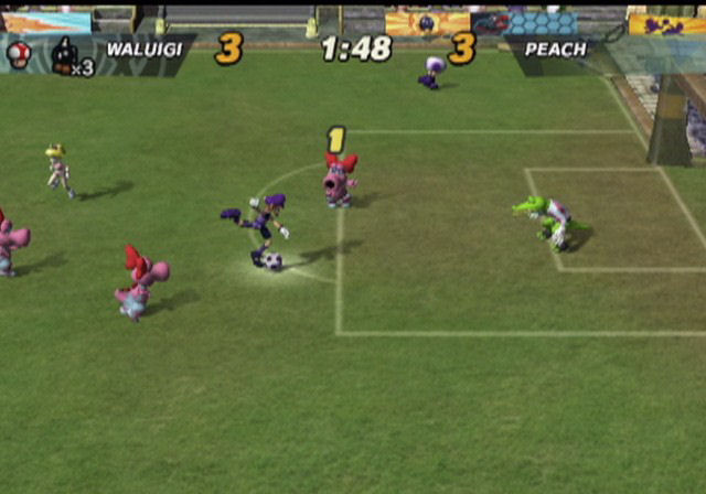 Pantallazo de Mario Smash Football para GameCube