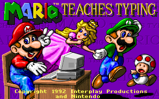 Pantallazo de Mario Teaches Typing para PC