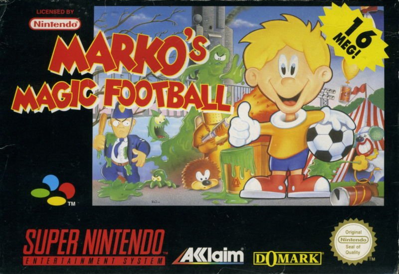 Caratula de Marko's Magic Football para Super Nintendo