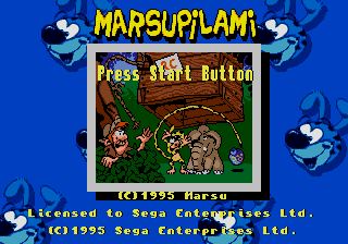 Pantallazo de Marsupilami para Sega Megadrive