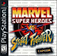 Caratula de Marvel Super Heroes vs. Street Fighter para PlayStation
