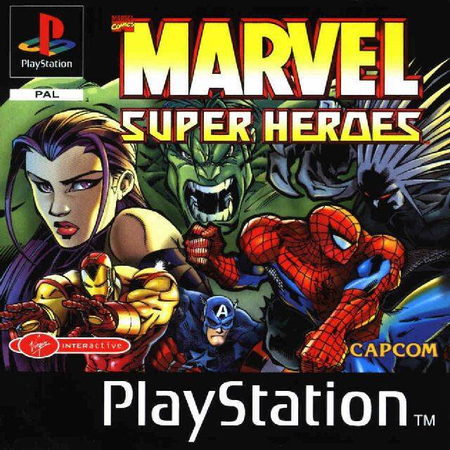 Caratula de Marvel Super Heroes para PlayStation