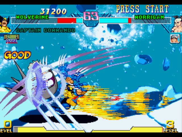 Pantallazo de Marvel vs. Capcom: Clash of Super Heroes para PlayStation