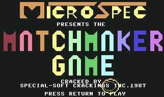 Pantallazo de MatchMaker Game para Commodore 64