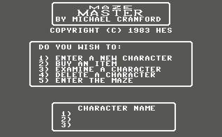 Pantallazo de Maze Master para Commodore 64