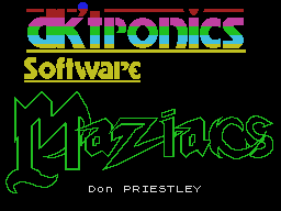 Pantallazo de Maziacs para MSX