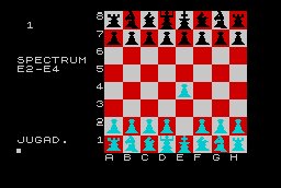 Pantallazo de Mega Chess para Spectrum