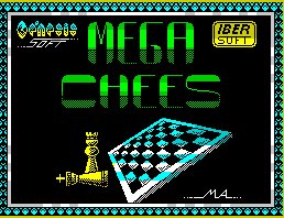 Pantallazo de Mega Chess para Spectrum