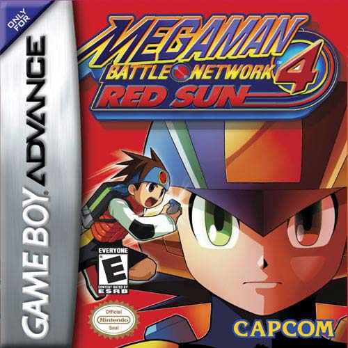 Caratula de Mega Man Battle Network 4: Red Sun para Game Boy Advance