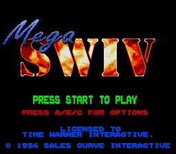 Pantallazo de Mega SWIV (Europa) para Sega Megadrive