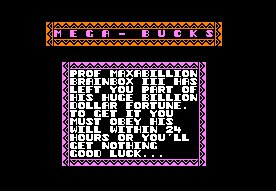 Pantallazo de Mega-Bucks para Amstrad CPC
