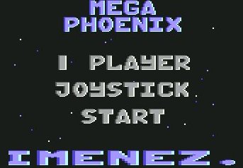 Pantallazo de MegaPhoenix para Commodore 64