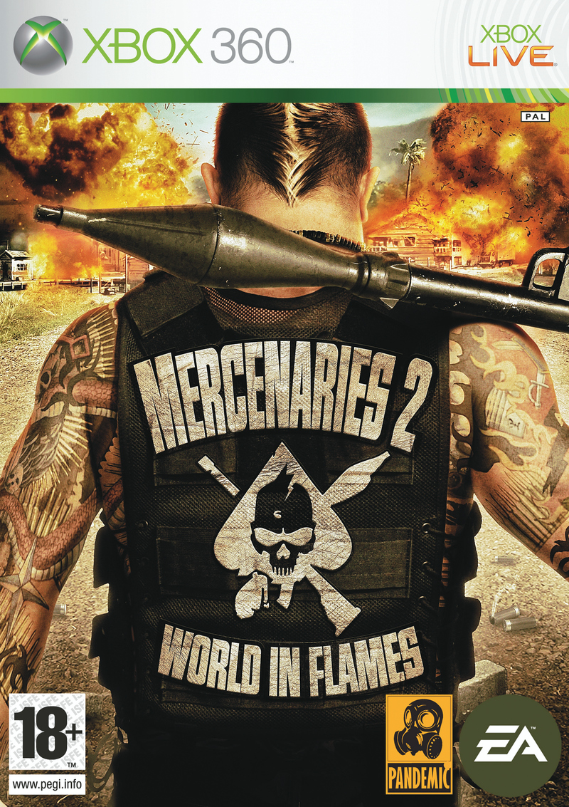 Caratula de Mercenaries 2: World in Flames para Xbox 360