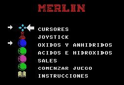 Pantallazo de Merlin para MSX