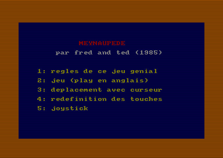 Pantallazo de Meynaupede para Amstrad CPC