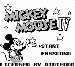 Pantallazo de Mickey Mouse IV para Game Boy