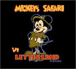 Pantallazo de Mickey's Safari in Letterland para Nintendo (NES)