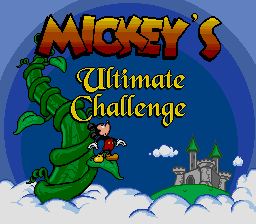 Pantallazo de Mickey's Ultimate Challenge para Sega Megadrive