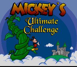 Pantallazo de Mickey's Ultimate Challenge para Super Nintendo