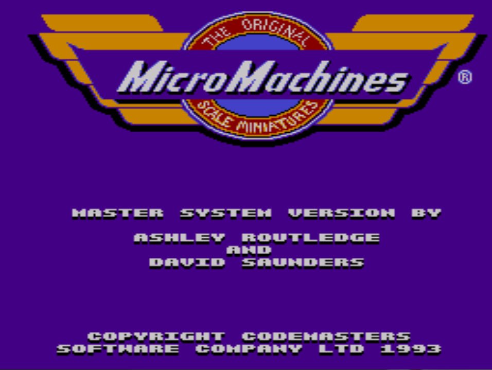 Pantallazo de Micro Machines para Sega Master System