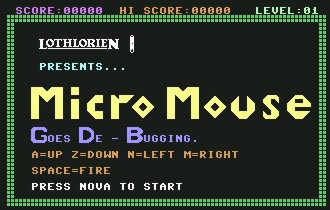 Pantallazo de Micro Mouse para Commodore 64