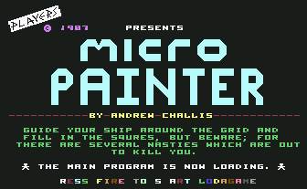 Pantallazo de Micro Painter para Commodore 64