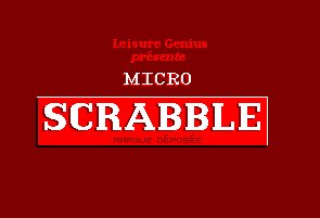 Pantallazo de Micro Scrabble Deluxe para Amstrad CPC