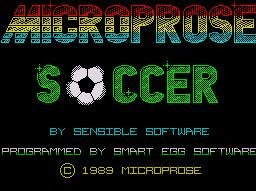 Pantallazo de Microprose Soccer para Spectrum