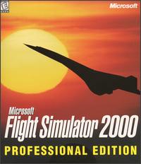 Caratula de Microsoft Flight Simulator 2000 Professional Edition para PC