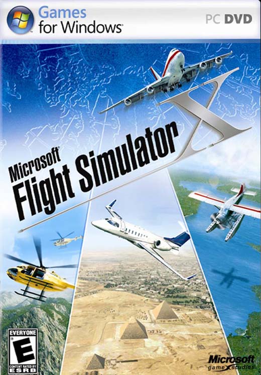 Caratula de Microsoft Flight Simulator X para PC