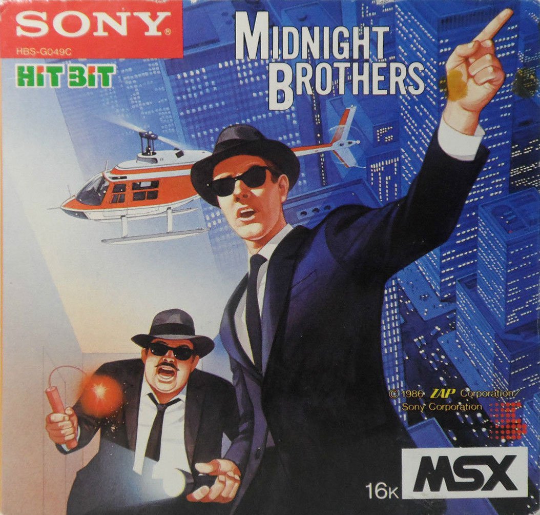 Caratula de Midnight Brothers para MSX
