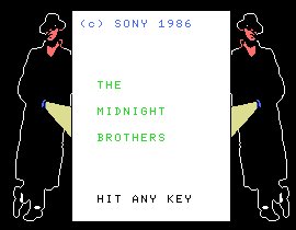 Pantallazo de Midnight Brothers para MSX