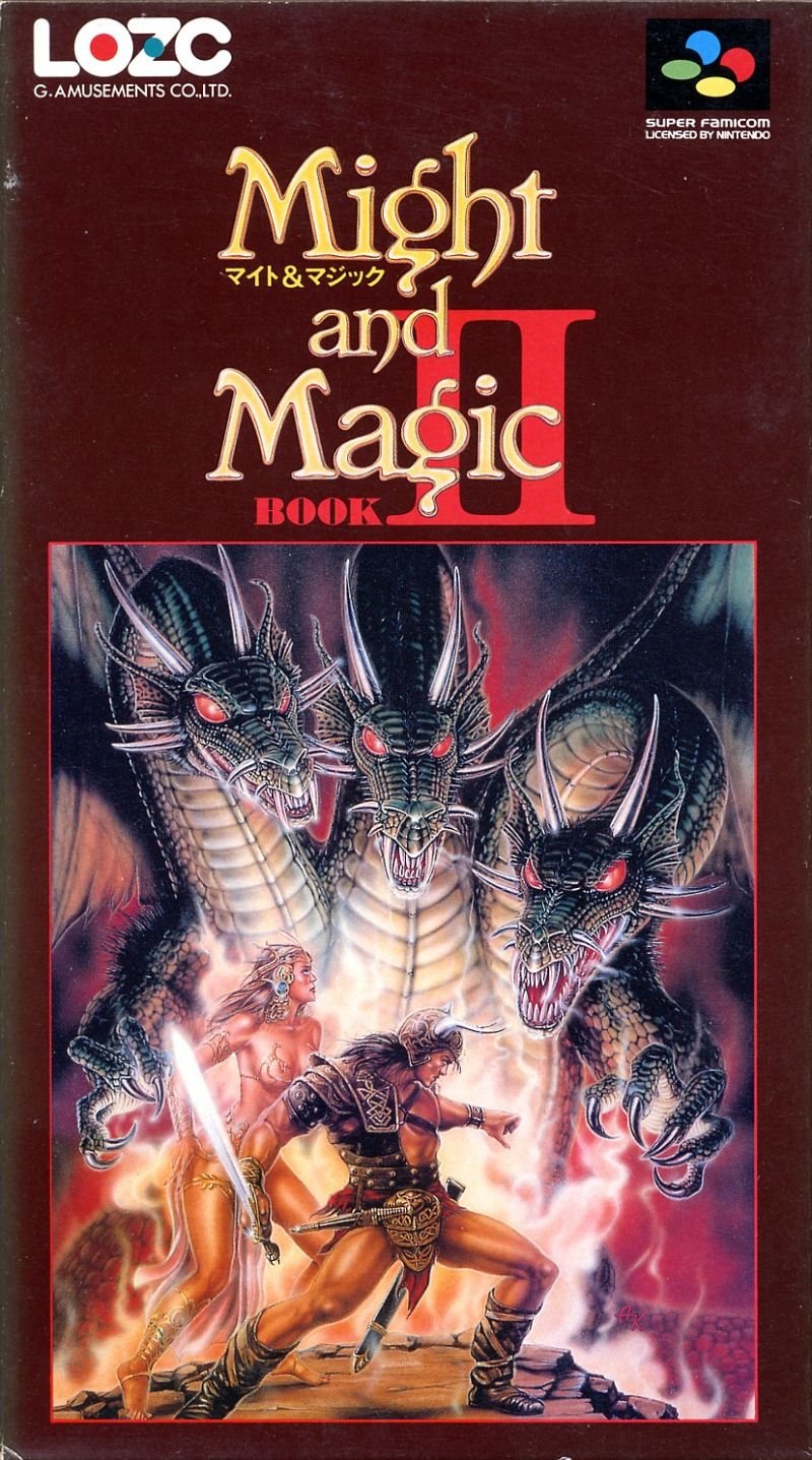 Caratula de Might and Magic Book 2 (Japonés) para Super Nintendo