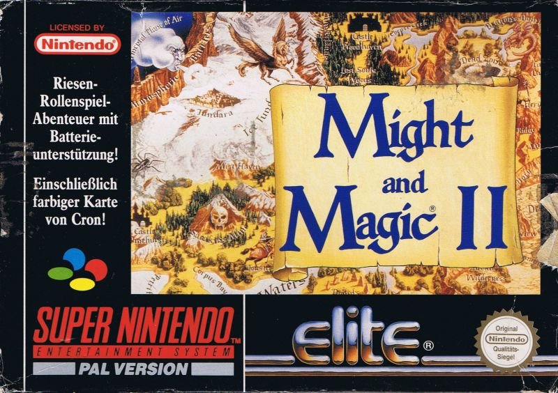 Caratula de Might and Magic II (Europa) para Super Nintendo