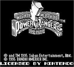 Pantallazo de Mighty Morphin Power Rangers: The Movie para Game Boy
