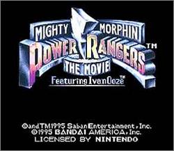 Pantallazo de Mighty Morphin Power Rangers: The Movie para Super Nintendo
