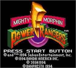 Pantallazo de Mighty Morphin Power Rangers para Gamegear