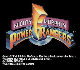 Pantallazo de Mighty Morphin Power Rangers para Sega Megadrive