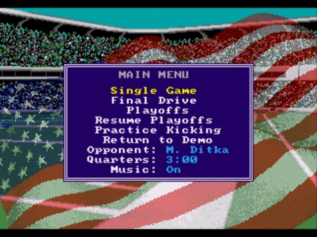 Pantallazo de Mike Ditka Power Football para Sega Megadrive