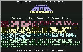 Pantallazo de Mind Control para Commodore 64