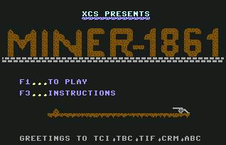 Pantallazo de Miner 1861 para Commodore 64