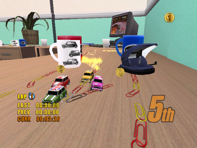 Pantallazo de Mini Desktop Racing para Wii