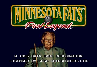 Pantallazo de Minnesota Fats: Pool Legend para Sega Megadrive