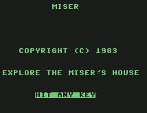 Pantallazo de Miser para Commodore 64