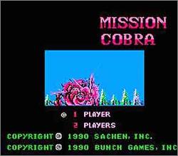 Pantallazo de Mission Cobra para Nintendo (NES)