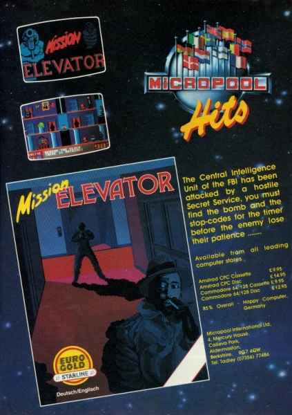 Caratula de Mission Elevator para Amstrad CPC