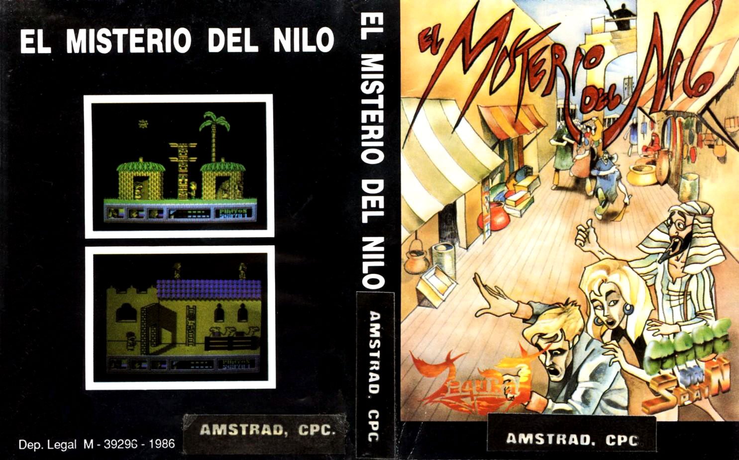 Caratula de Misterio del Nilo, El para Amstrad CPC