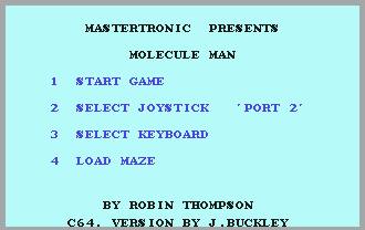 Pantallazo de Molecule Man para Commodore 64